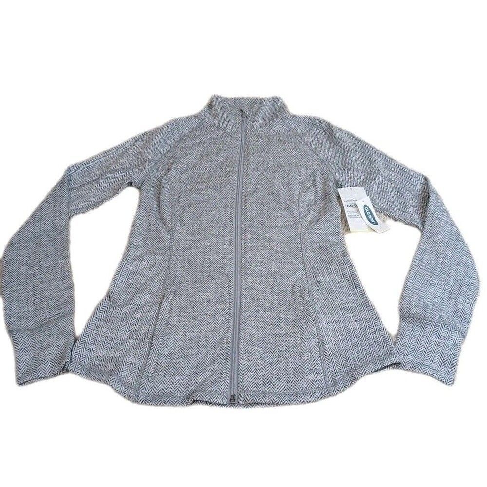 Old Navy Go-Dry Active Jacket XS Full Zip Thumb Holes Running Yoga Gym Workout